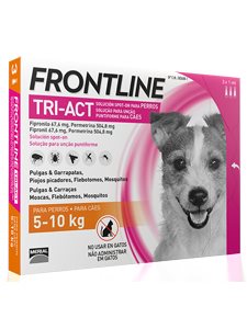 FRONTLINE TRI-ACT 5 - 10 Kg. 3 pipetas